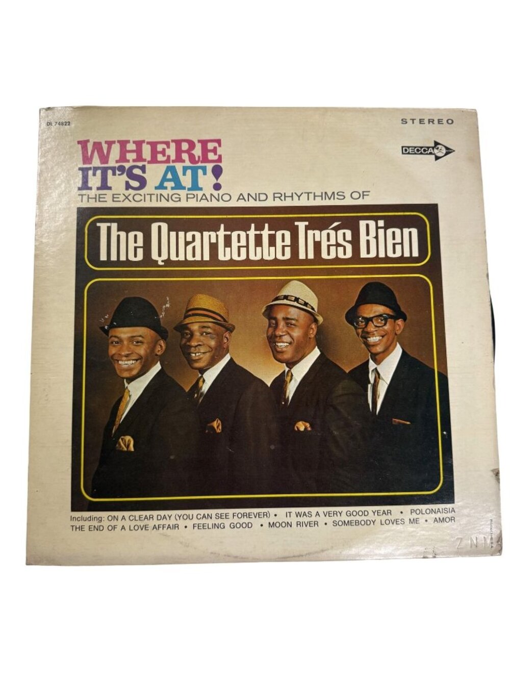 Where Its At! The Quartette Trés Bien Vinyl LP Decca Stereo DL 74822
